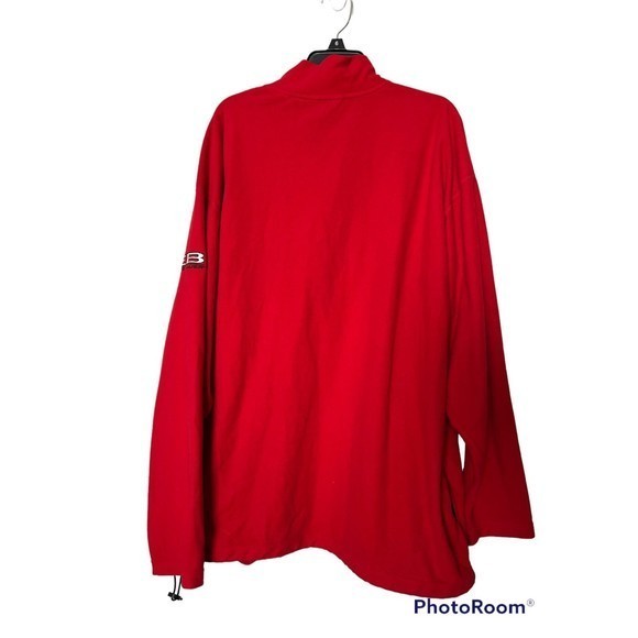 Vintage Ebtek Eddie Bauer quarter zip fleece red size L - Picture 2 of 5